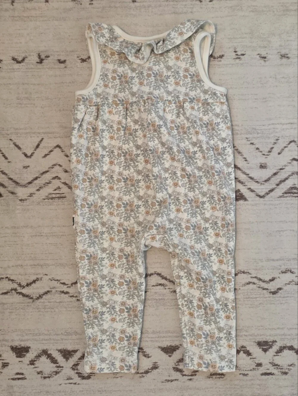 Rabbit + Bear Organic Floral One Piece 6-9 Months
